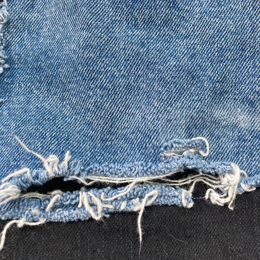 Custom Levi’s Deconstructed Patchwork Jeans Denim… - image 6